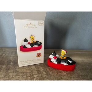 Hallmark Keepsake 2008 Looney Tunes Sylvester Tweety Twas the Night before
